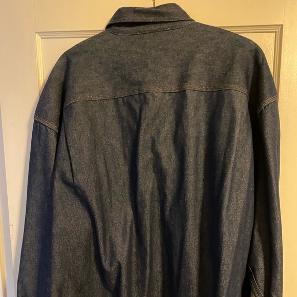 Vintage Men’s Denim western style work shirt XXL - Picture 2 of 4